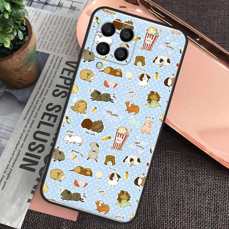 Cute Cartoon Guinea Pig Case For Samsung Galaxy M32 M31 M12 M52 M13 M33 M53 M11 M51 M15 M55 M14 M34 M54 M20 M30s