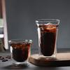 2 stuks Dubbellaags Glazen Mok Set Espresso Koffiekopje Anti-brandwond Brandy Wijn Shotglas Theekopje Heldere Mok 120/180/280ml