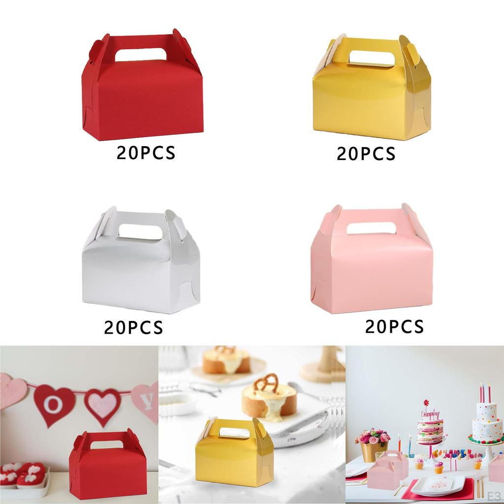 20 sztuk Pudełka na ciasto Pojemniki na ciastka babeczki Pudełko do pakowania na sklep zewnętrzny