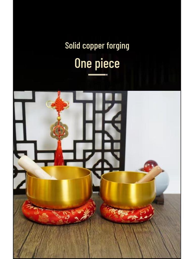 Verbesserte Kupfer-Meditations-Klangschale für Yoga-Übungen