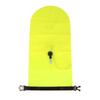 Swim Bubble Tow Float Buoy Inflatable Air Bag Open Water 20L Yellow 27x63cm