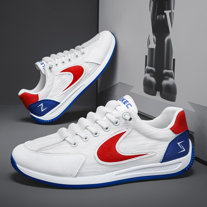 

2024 new men s shoes sports shoes little white running shoes mesh breathable tide shoes foreign trade casual shoes 39