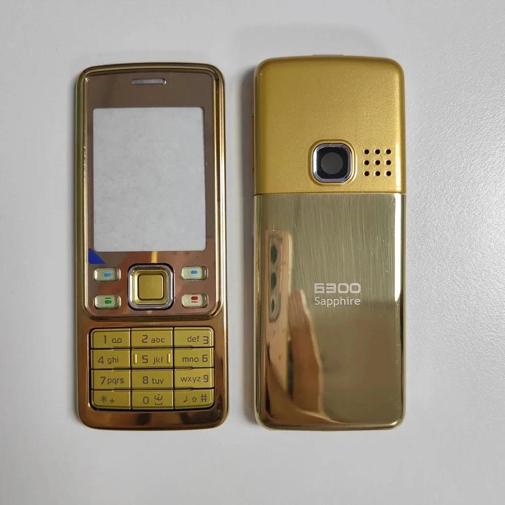 For Nokia 6300 Full Complete Mobile Phone Housing Cover Frame Battery Back cover English Keypad