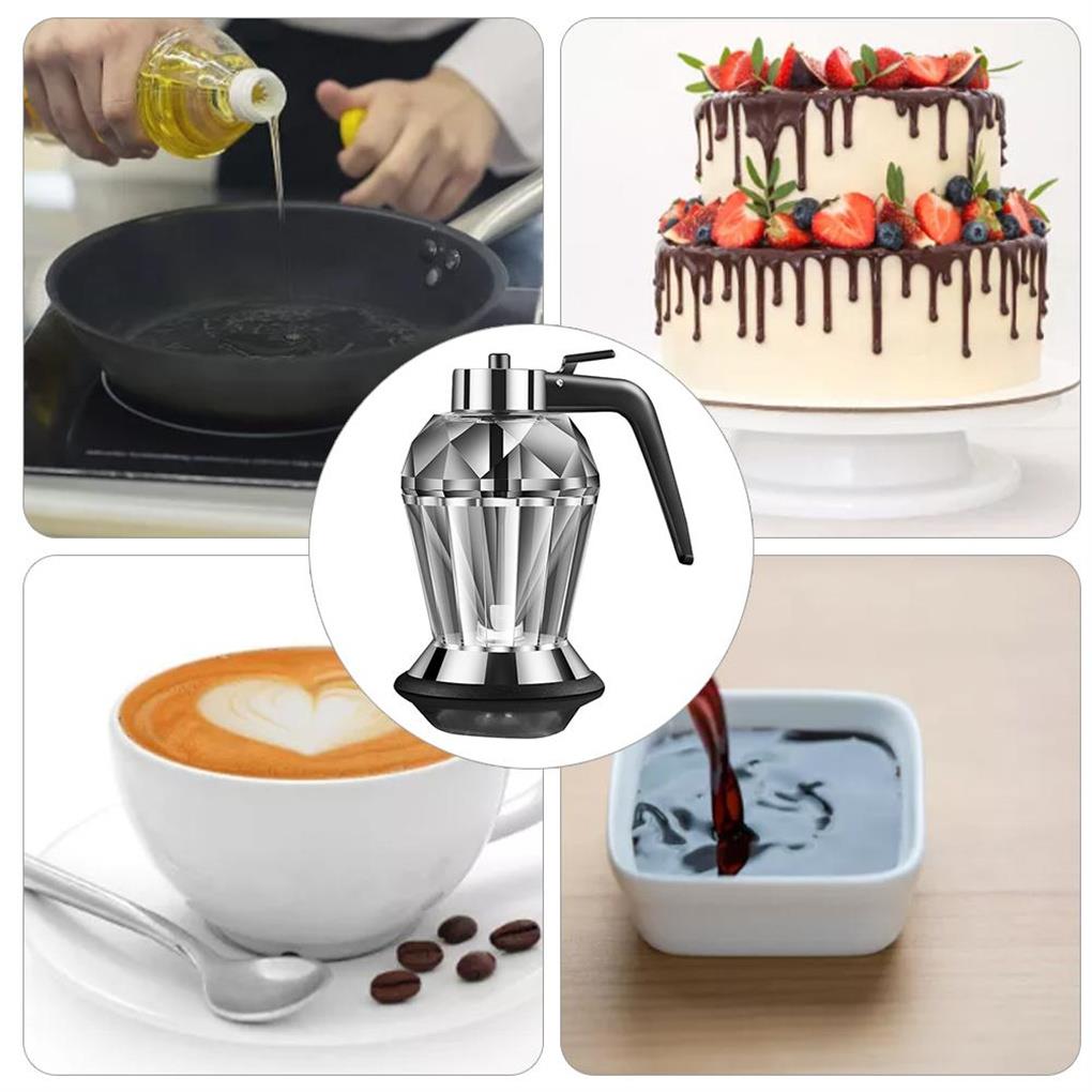 Honey Dispenser Press Type Ergonomic Handle Seasoning Jar Kitchen Tool
