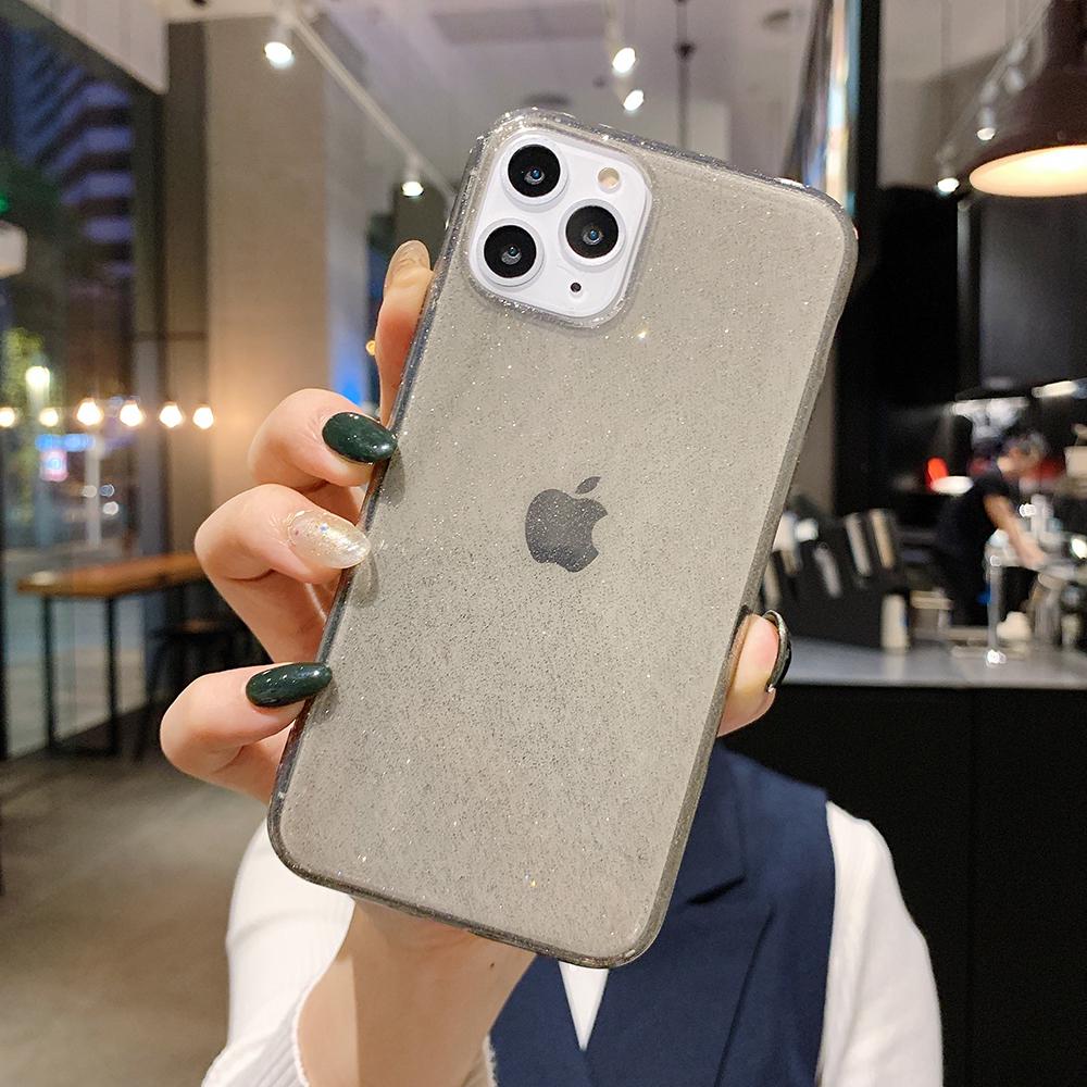 Buy Clear Glitter Phone Case For Iphone 11 Pro Max 12 Mini X Xs Max Xr 7 8 6 6s Plus Transparent Bling Powder Cases Soft Tpu At Affordable Prices Free
