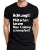 Achtung Plätzchen Lassen Schrumpfen Weihnachten Backen Humor Herren T-Shirt
