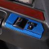 Blue Carbon Fiber Window Lift Switch Panel Trim For Toyota FJ Cruiser 2007-21