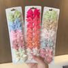 10pcs/lot Baby Girls Ribbon Bow Clips Hairpins Alligator Metal Hair Bows Clip Headwear Hairbows Hair Accessories Gift