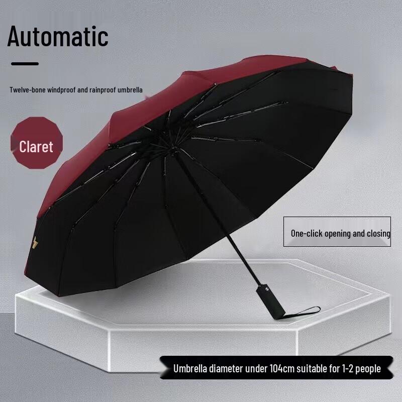 Jiepin Fully Automatic Folding Sun/Rain Umbrella