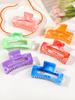6 Pcs Marbled Hair Claw Clips for Women Grils,3.4 In Hair Clip for Thick Hair,Rectangle Styling Accessories