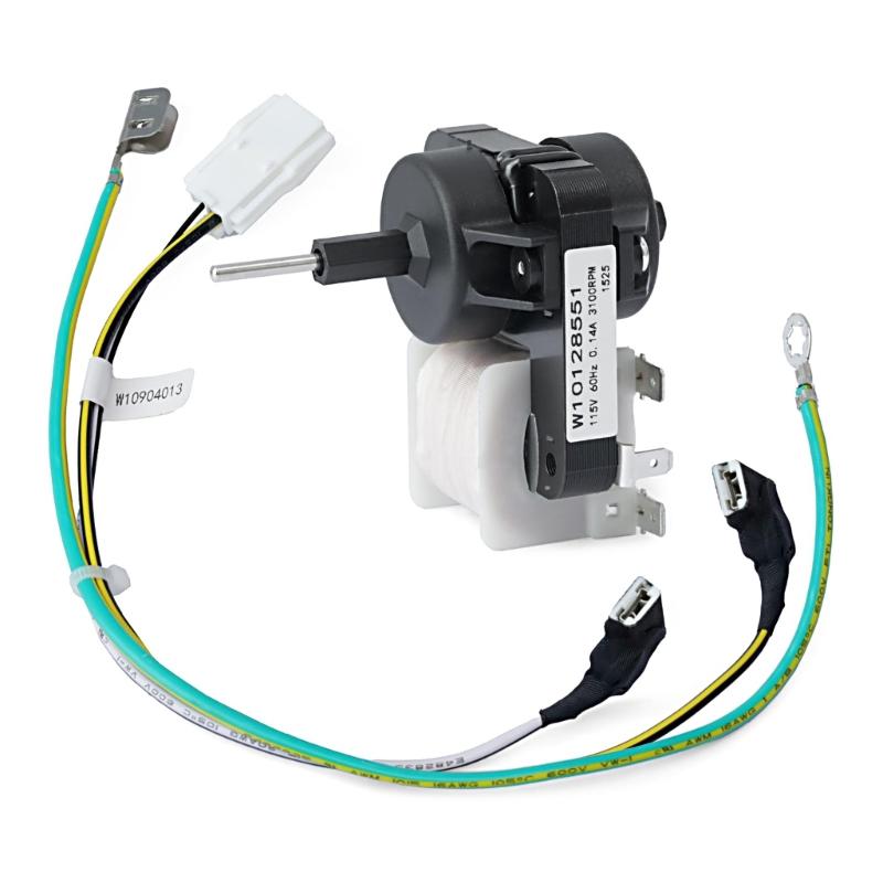 115V Refrigerator Evaporator Fan Motor for W10128551 and 8170894 Cooling Fan Motor Replacement Refrigerator Parts 1