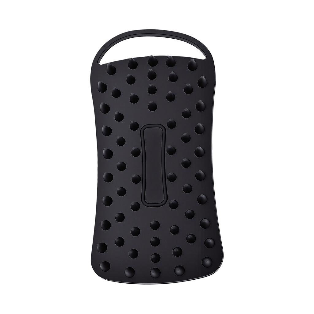 Silicone Body Scrubber Rectangular Gentle Massage Exfoliating Silicone Bath Brush with Hanging Hole
