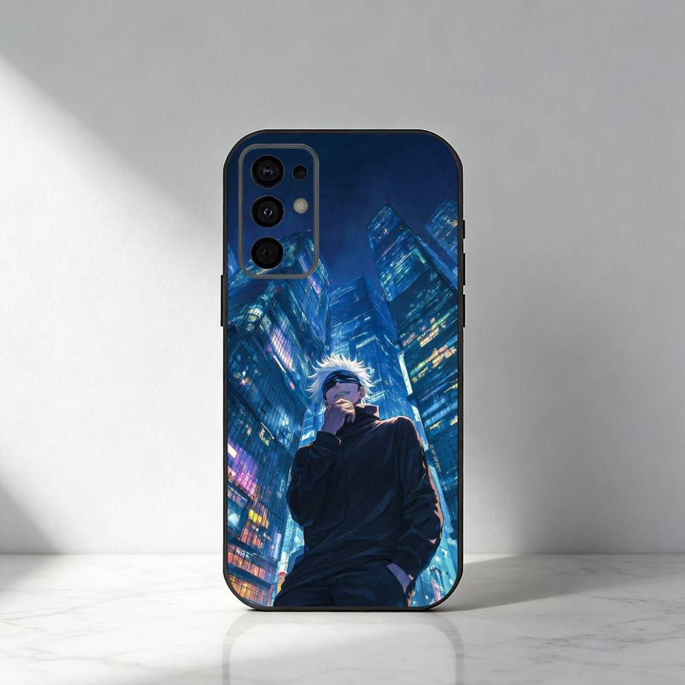 

Hot-Blood Gojo Satoru J-Jujutsu Kaisen Phone Case For Samsung S25,S24,S21,S22,S23,S30,Ultra,S20,Plus,Fe,Note,5G Black Cover Samsung S24fe