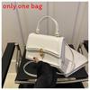 Retro Stylish Pu Mini Square Bag With Lock Closure For Casual Daily Use