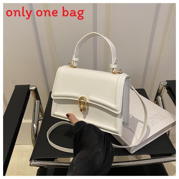 Retro Stylish Pu Mini Square Bag With Lock Closure For Casual Daily Use