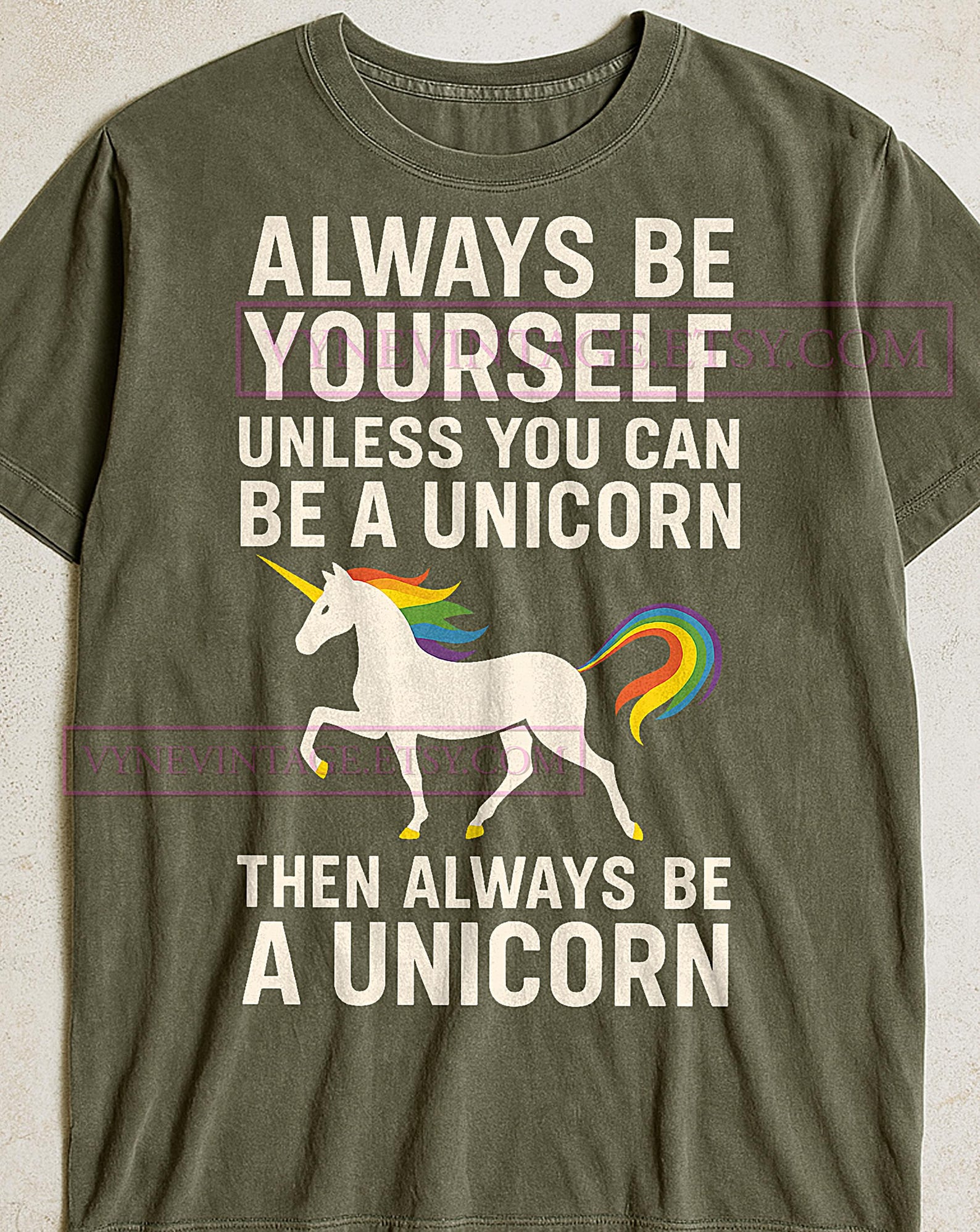 Always Be A Unicorn T-Shirt, Funny Quote Graphic Tee, Rainbow Unicorn Shirt, Humorous Fantasy Animal Shirt, Magical Gift XL