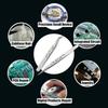 1pc Industrial Tweezers Electronic Anti-static Stainless Steel Tweezer Precision Curved Straight Tweezers Home Repair Hand Tool