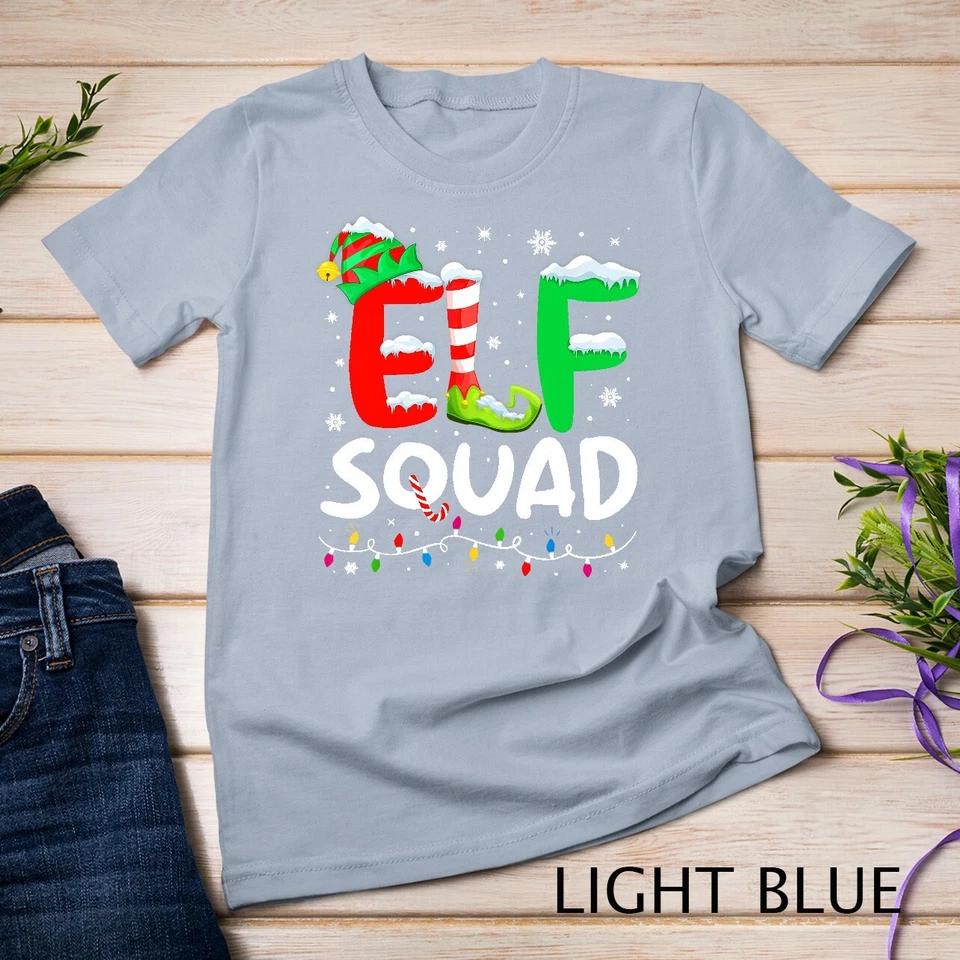 Elf Family Christmas Matching Pajamas Xmas Elf Squad T-Shirt Unisex T-shirt 7 2XL