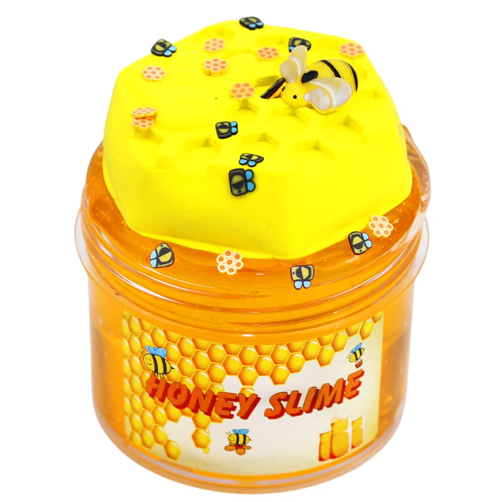 Slime creato combinando diversi dolci materiali artistici educativi e il Kit Slime Pop Cube; profumo; morbido, Fai da te, giocattolo, lavoretti; (Miele)