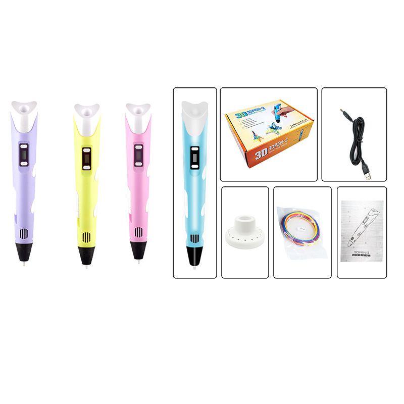 Premium 3d Printing Pen For Kids Digital Display Pla Filament Educational Toy