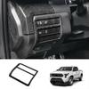 LHD For TOYOTA TACOMA 2024 2025 ABS Black Wood Central control  window lift center control gear shift panle meter AC vent cover