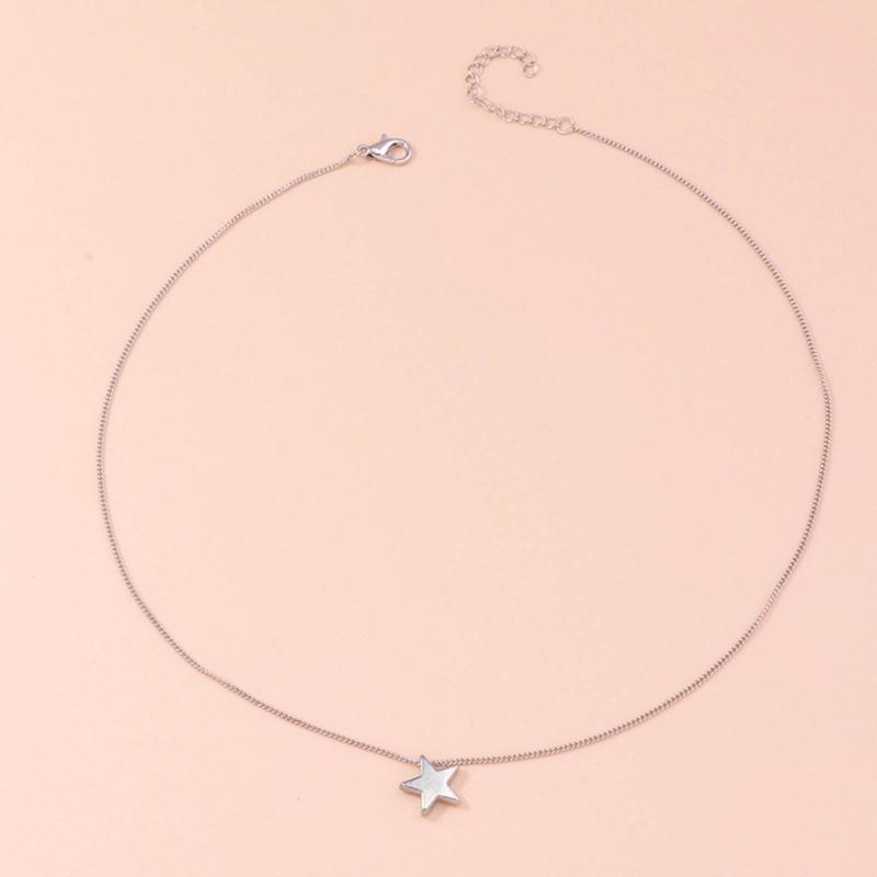 Unique Star Shaped Necklace Hip Hop Eye-catching Pentagrams Sweater Chain Summer Grunge Star Necklace Y2K Jewelry