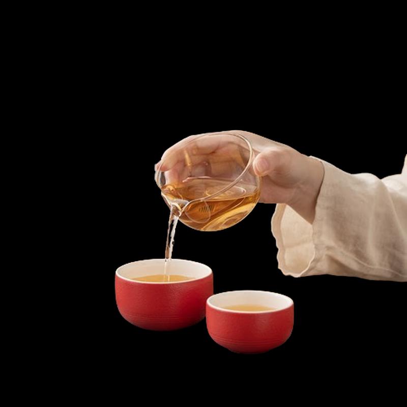 Joyful Magpies Portable Ceramic Travel Tea Set