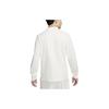 Nike Solid Color Letter Embroidered Knitted Long Sleeve Polo Shirt Men tops White FQ3418-133