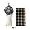 Wind autumn and winter women's warm colorful grid imitation cashmere double-sided fringed grid scarf
