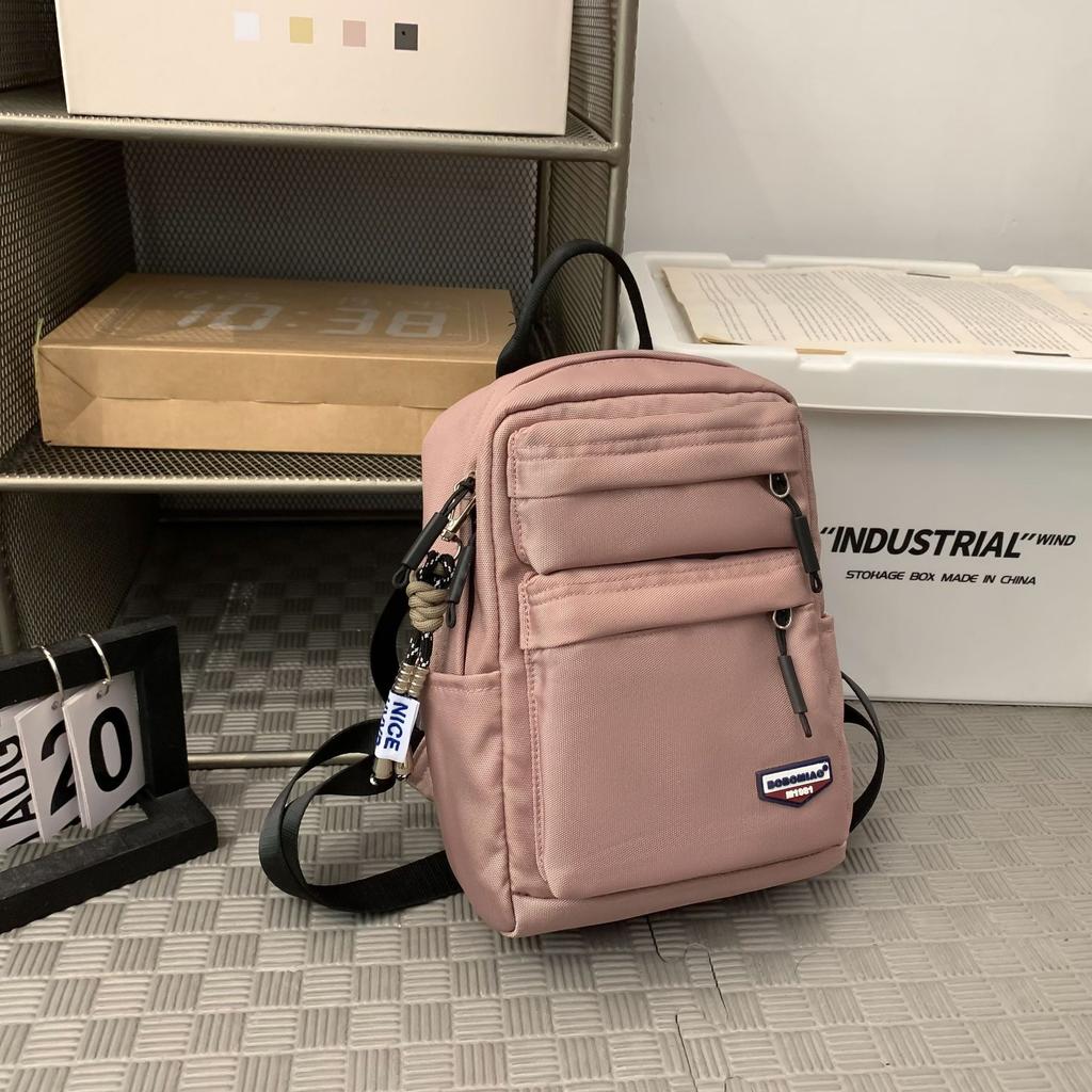 School Bag Mini Backpack Versatile Fashion Outdoor Sports Cycling Backpack Picnic Lightweight Mountaineering Bag Casual Simple Shoulder