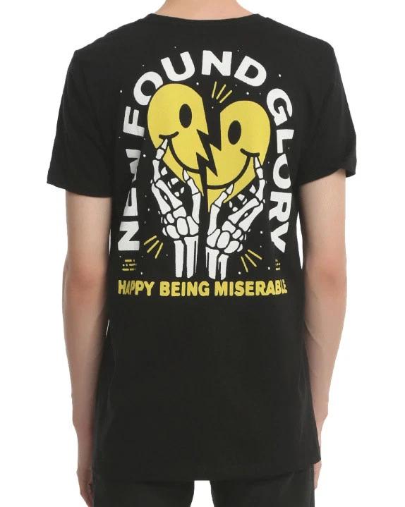 New Found Glory HAPPY BEING MISERABLE T-Shirt NEW Authentic & Licensed XL