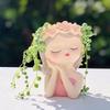 Creative Fairy Girl Succulent Flower Pot Silicone Desk Ornament