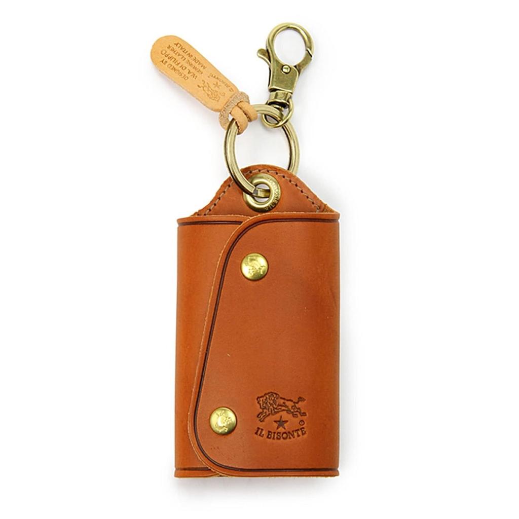 IL BISONTE Key Case Leather Genuine Cowhide Ladies Men Unisex