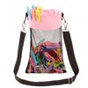 Mesh Clothing Rack Bag with Hooks, Shoulder Straps, Hanging Clothes Rack, Closed Clothes Rack with Drawstring Storage Bag for Drying, Beach Shell Bag