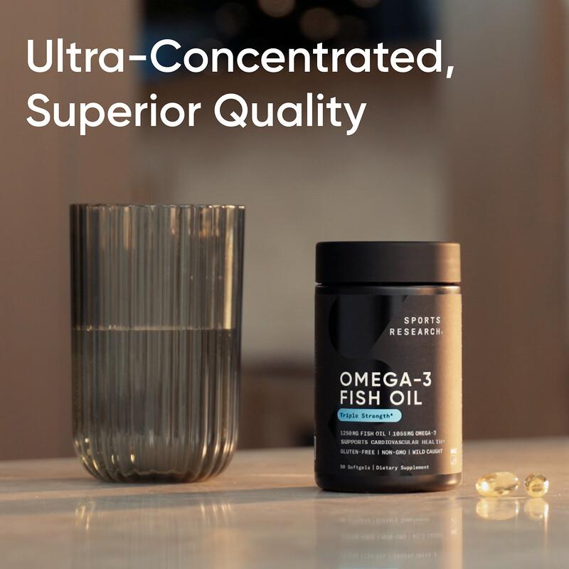 Omega-3 Fish Oil, Triple Strength, 60 Softgels