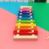 8 Note Wooden Xylophone Toy with 2 Mallets Colorful Metal Keys Glockenspiel Xylophone Toddlers Boys Girls Educational Percussion