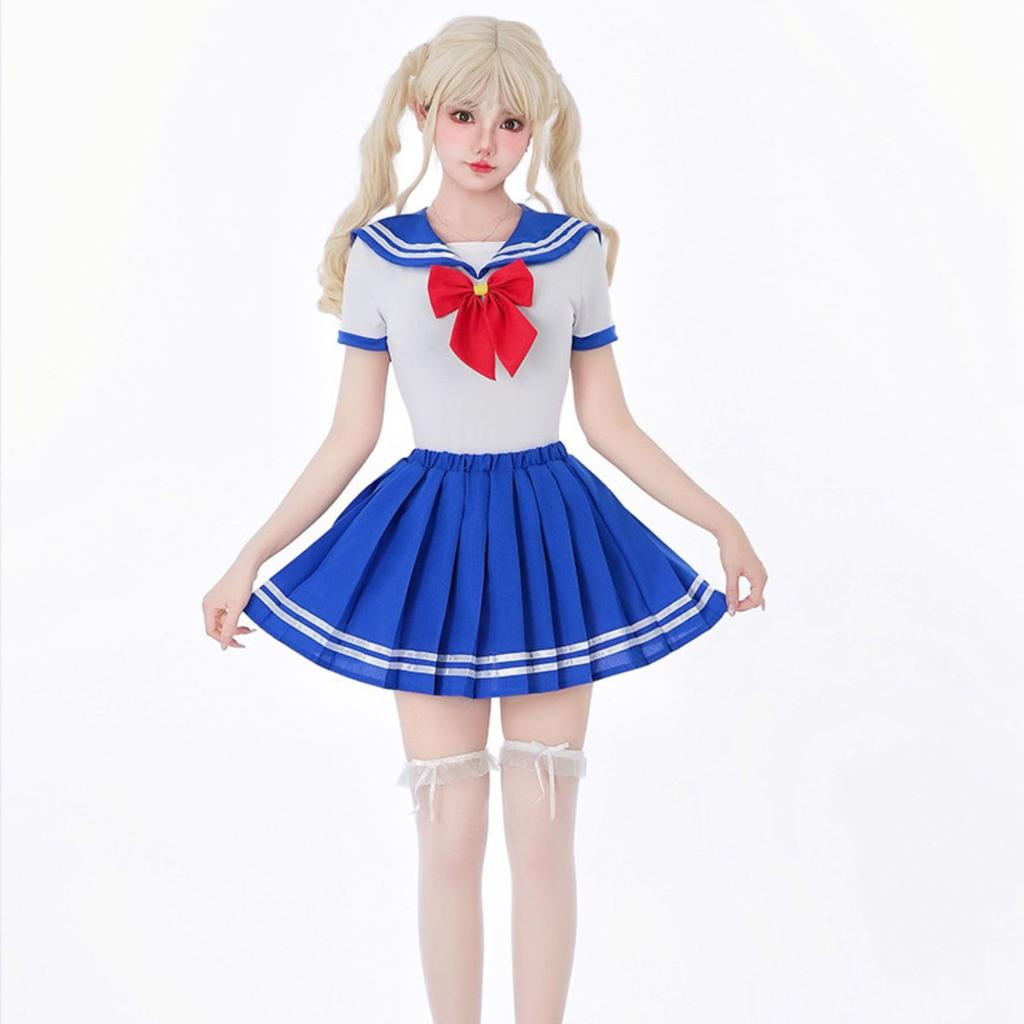 Milky Time Women's Sailor Moon Sailor Uniform, Halloween Cosplay (Size L)