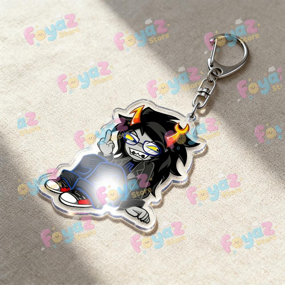 Cute Homestuck Keychain Dave Strider Karkat Vantas Dirk Strider Jake English John Egbert Vriska Serket Eridan Ampora Keychain