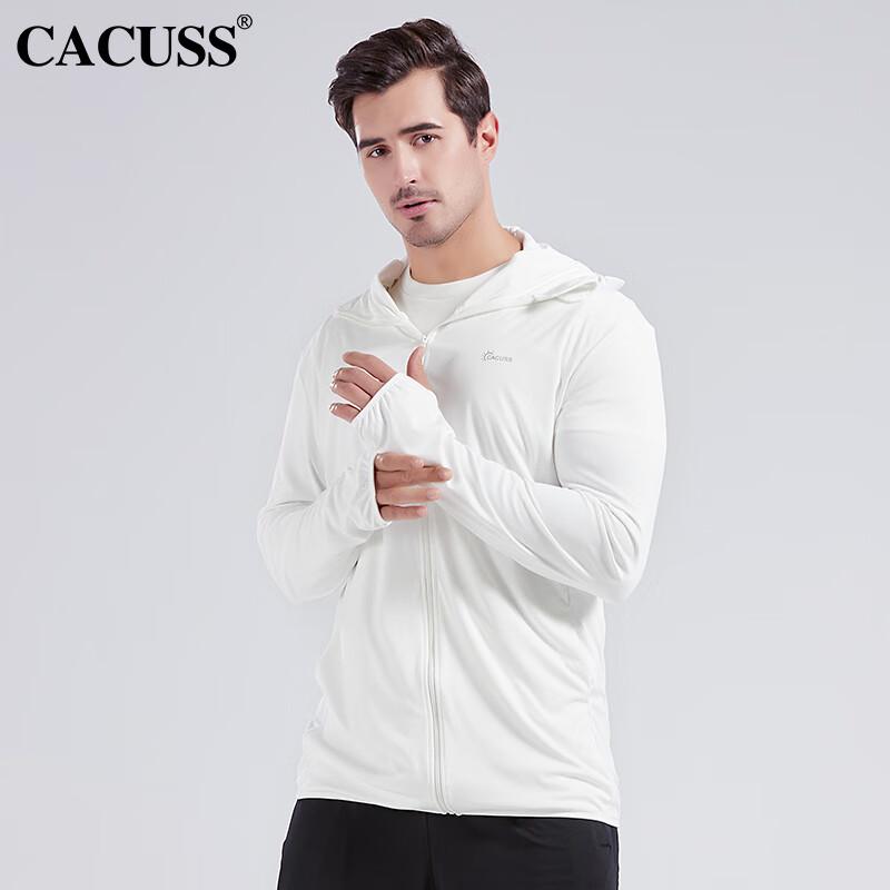 CACUSS Men s UV Protection Ice Silk Hooded Sun Jacket L