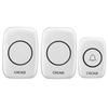 Elderly-Friendly Waterproof Wireless Doorbell with Long-Range, Two Receivers, and Wall-Penetration Capability