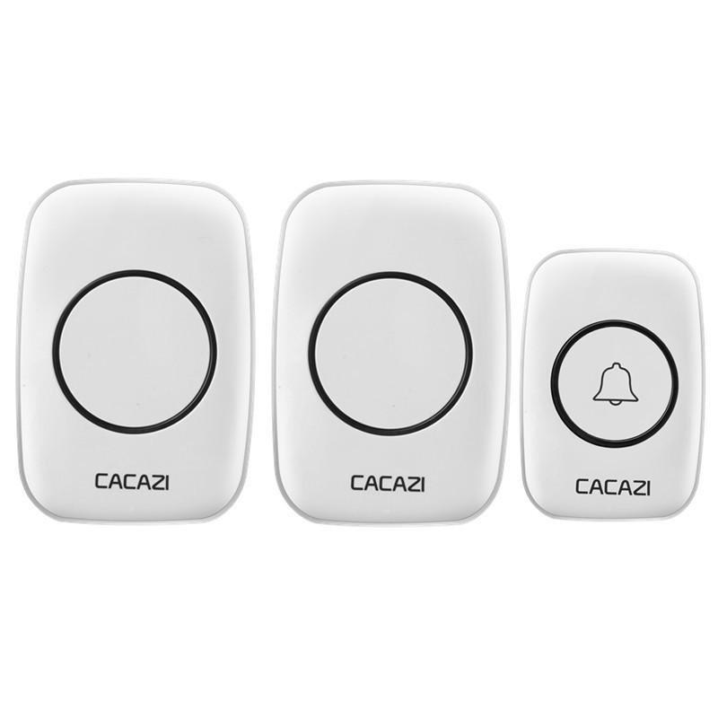 Elderly-Friendly Waterproof Wireless Doorbell with Long-Range, Two Receivers, and Wall-Penetration Capability