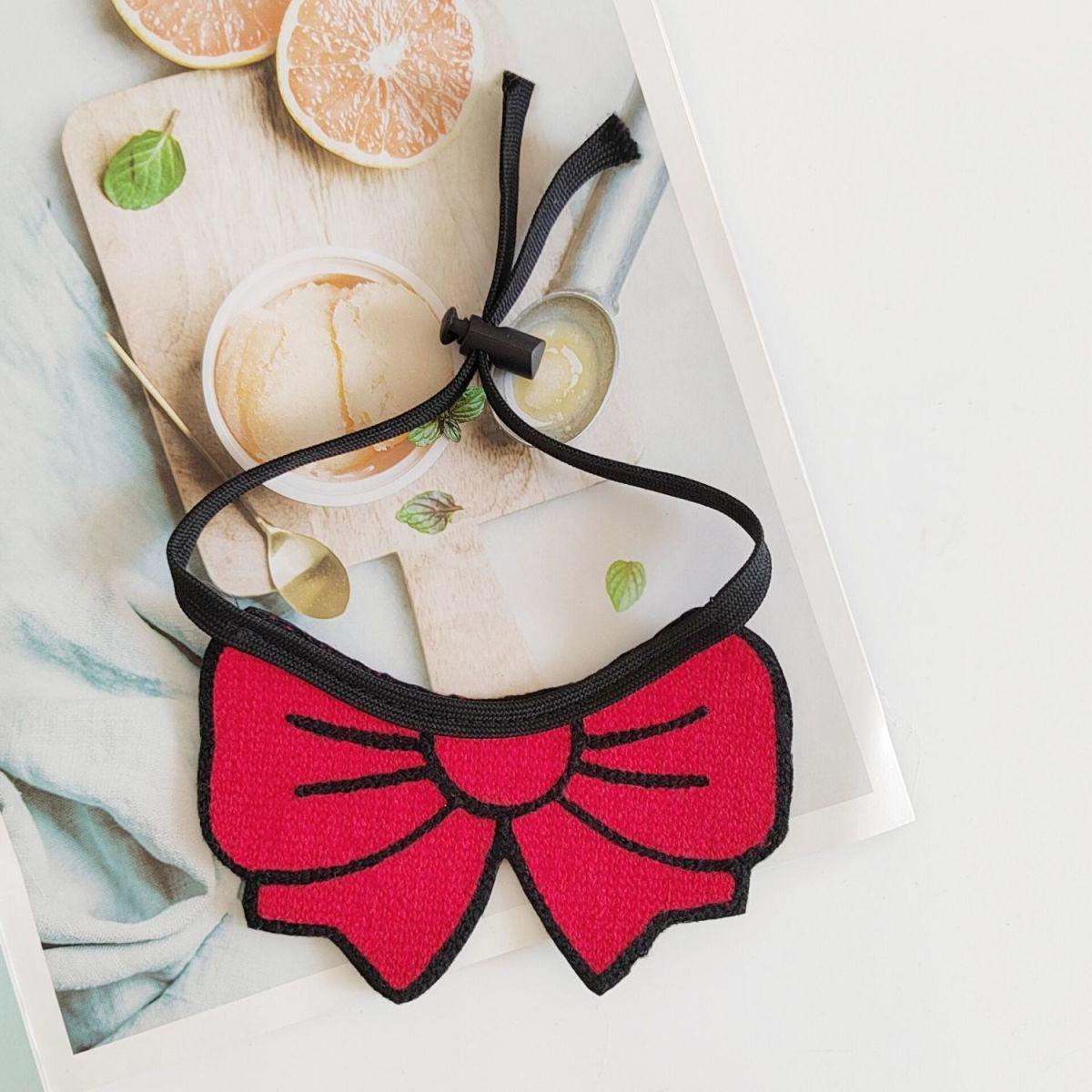 Princess Style Pet Wedding Scarf with Bow - Cute Cat & Dog Summer Collar Bib One Size, Adjustable 20-55cm