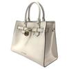 Michael Kors Hamilton Classic Solid Lock Commuter Fashion Elegant Leather Handbag Crossbody Bag Tote Medium Women handbags Cream 35T1GHMS2L-289