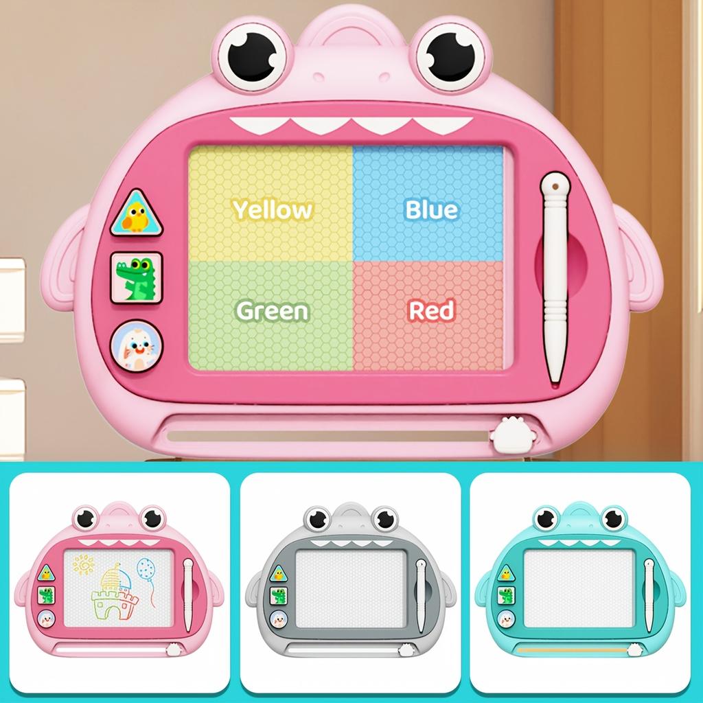 1pc Kids Magnetic Drawing Board with Stamps - Doodle Writing Board for Children, Educational Learning Toy, ABS Resin for Boys & Girls