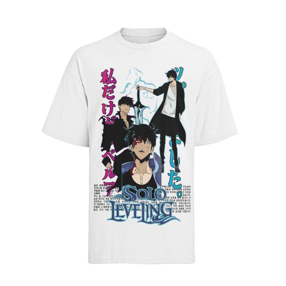 

Solo Leveling Sung Jin Woo Anime Monarch Demon Womens Oversized Shirt 100% Cotton XL