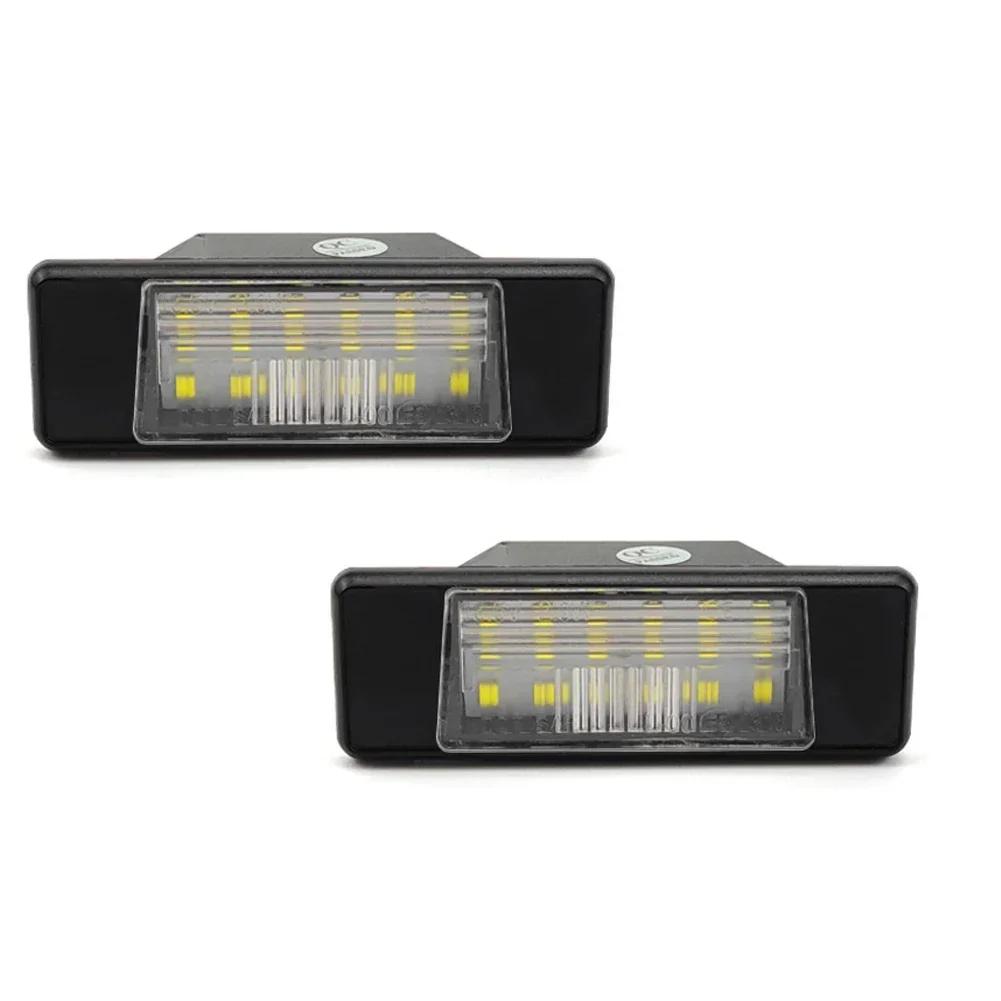 2pcs Car LED License Plate Light For Nissan Qashqai J11 Primera P12 Pathfinder R51 X-Trail T31 Juke F15 Micra Versa Infiniti Q50
