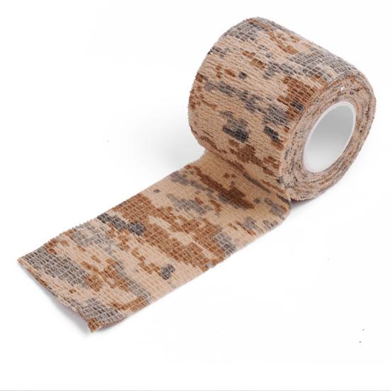 5 stk Kamuflasjebånd Vannbestandig Kompakt størrelse Bærbar Mye brukt Sterke selvklebende bånd Jakt campingutstyr