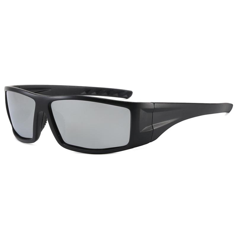Trendy European & American Polarized Sunglasses - Square Frame, UV Protection for Outdoor Sports & Cycling