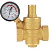 Pressure Reducer DN20 Brass Adjustable Water Pressure Regulator Reducer with Meter