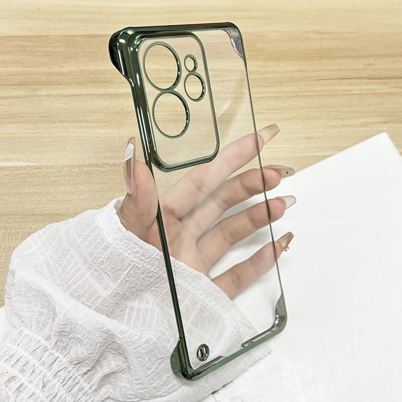 Luxury Plating Frameless Transparent Phone Case For Realme Neo7 GT7 6 5 2 Pro GT Neo 6 5 SE GT Neo 3 2 Shockproof Bumper Hard Back Protector Cover